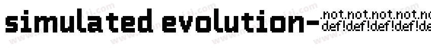 simulated evolution字体转换